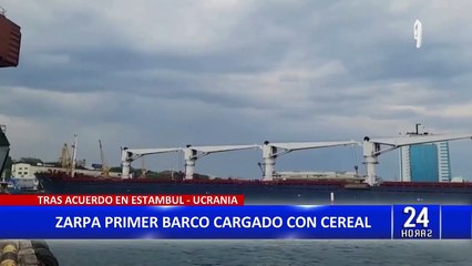 Ucrania: zarpa el primer buque cargado con cereal rumbo al Líbano