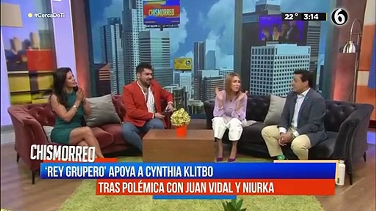 'Rey Grupero' defiende a Cynthia Klitbo tras polémica con Juan Vidal y Niurka