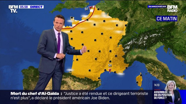 Des pointes jusqu'à 37 degrés dans le Sud-Est, cinquante départements en vigilance jaune canicule, la vague de chaleur s'installe sur le territoire ce mardi
