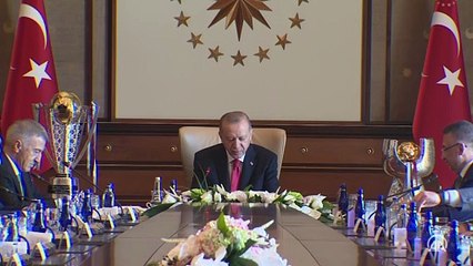 Cumhurbaşkanı Erdoğan, Trabzonspor Kulübü heyetini kabul etti