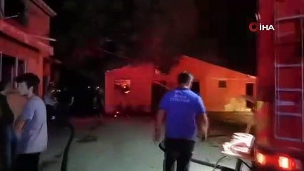 Ahır yangınında inanılmaz kurtuluş