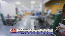 OCTA Research: Lampas 70% ang ICU occupancy sa Capiz nitong July 31 | 24 Oras News Alert