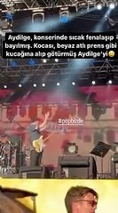 Şarkıcı Aydilge sahnede yere yığıldı, yardımına eşi koştu