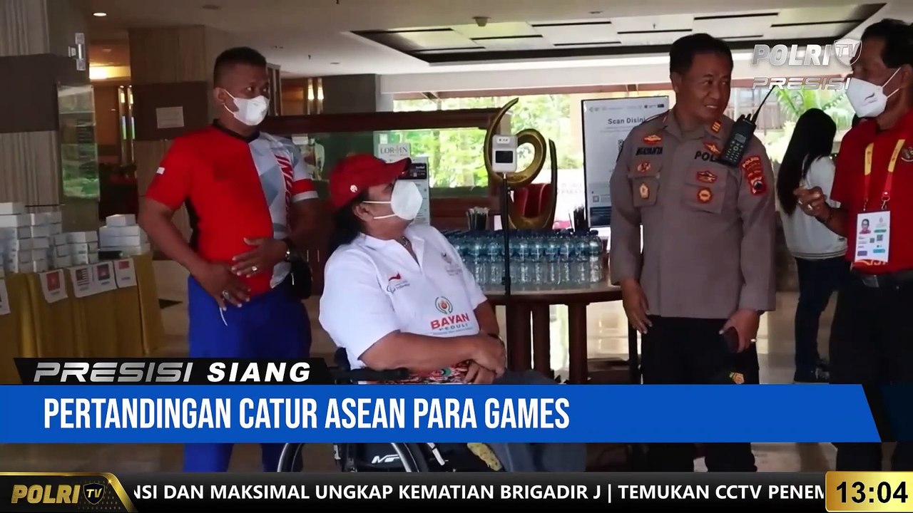 Kompak, Dandim dan Kapolres Sukoharjo Tinjau Pertandingan Catur Asean Para Games