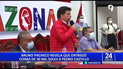 Pacheco asegura que Castillo recibió S/ 30 000 por designar a Hugo Chávez como gerente en Petroperú