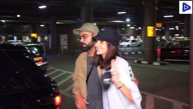 Virushka Anushka Sharma Virat Kohli Spotted At Mumbai Airport