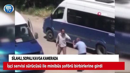 Silahlı, sopalı kavga kamerada