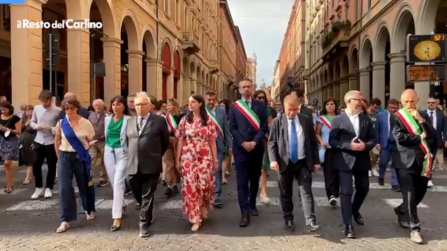Strage alla stazione di Bologna, il corteo lungo via Indipendenza