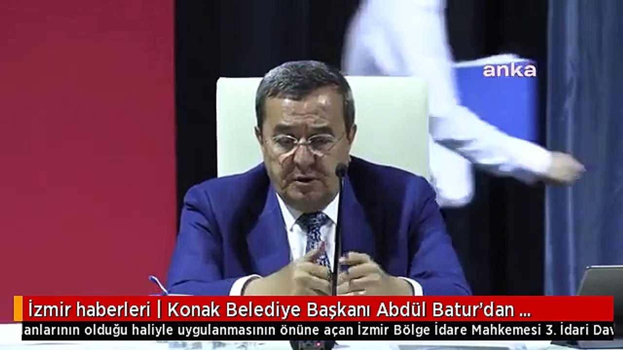 İzmir haberleri | Konak Belediye Başkanı Abdül Batur'dan Gültepe Açıklaması: "Başından Beri Yaptığımız İşten Emindik"