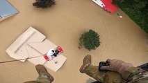 Rescatan con un helicóptero a decenas de personas atrapadas por las inundaciones en Kentucky (EEUU)
