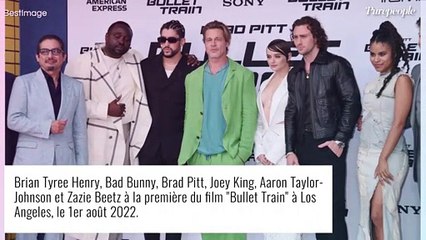 Brad Pitt détonne dans un look coloré... entouré d'une déferlante de décolletés !