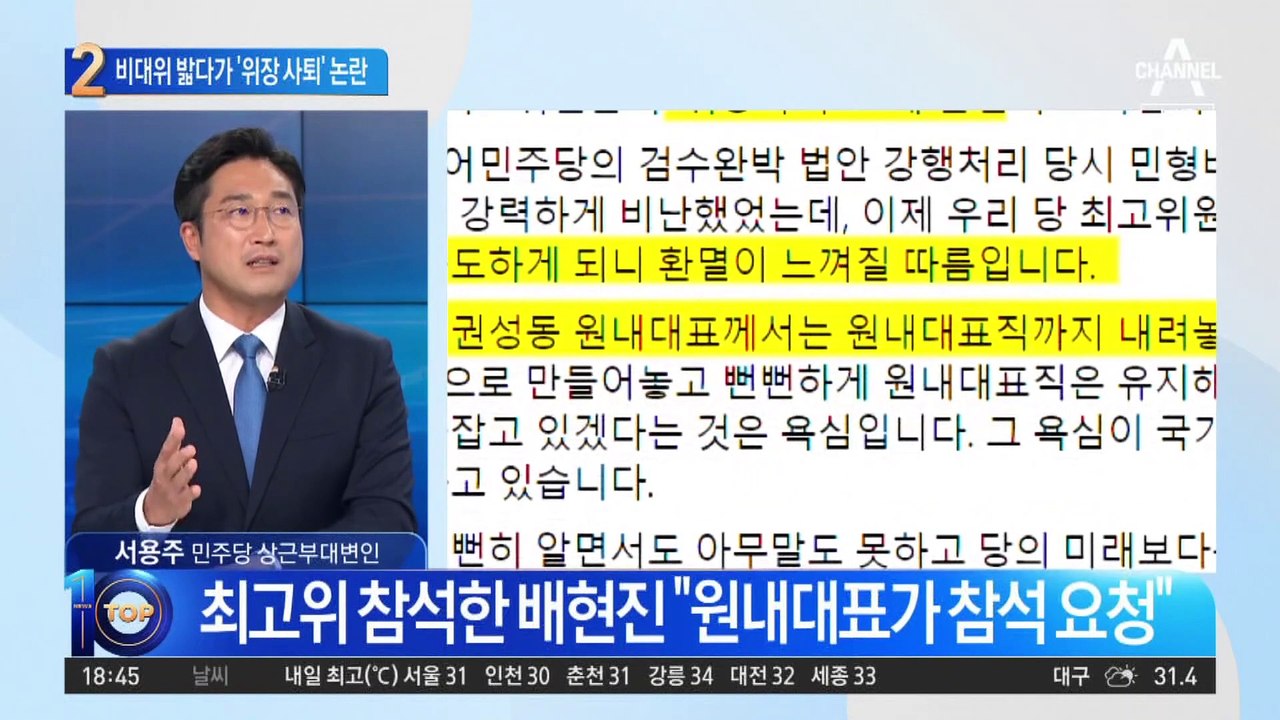 비대위 밟다가 ‘위장 사퇴’?…배현진 직격한 이준석