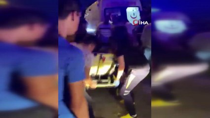 Orta refüje çarpan araç takla attı: 1 ölü 1 ağır yaralı