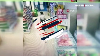 Zincir marketin kamerasına yansıdı: Litrelerce sıvı yağı böyle çaldılar