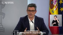 Félix Bolaños sobre la ley de secretos oficiales