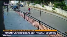 Grávida é atropelada por moto e homem foge sem prestar socorro