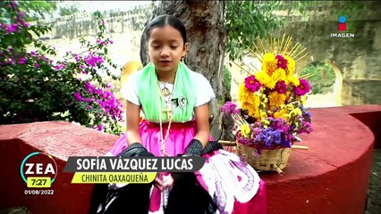 Chinas oaxaqueñas se preparan desde temprana edad para participar en la Guelaguetza