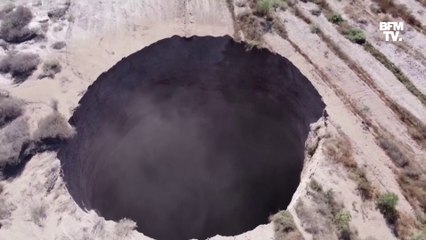 Chili: les autorités enquêtent sur un mystérieux gouffre de 25 mètres de diamètre apparu à proximité d'une mine