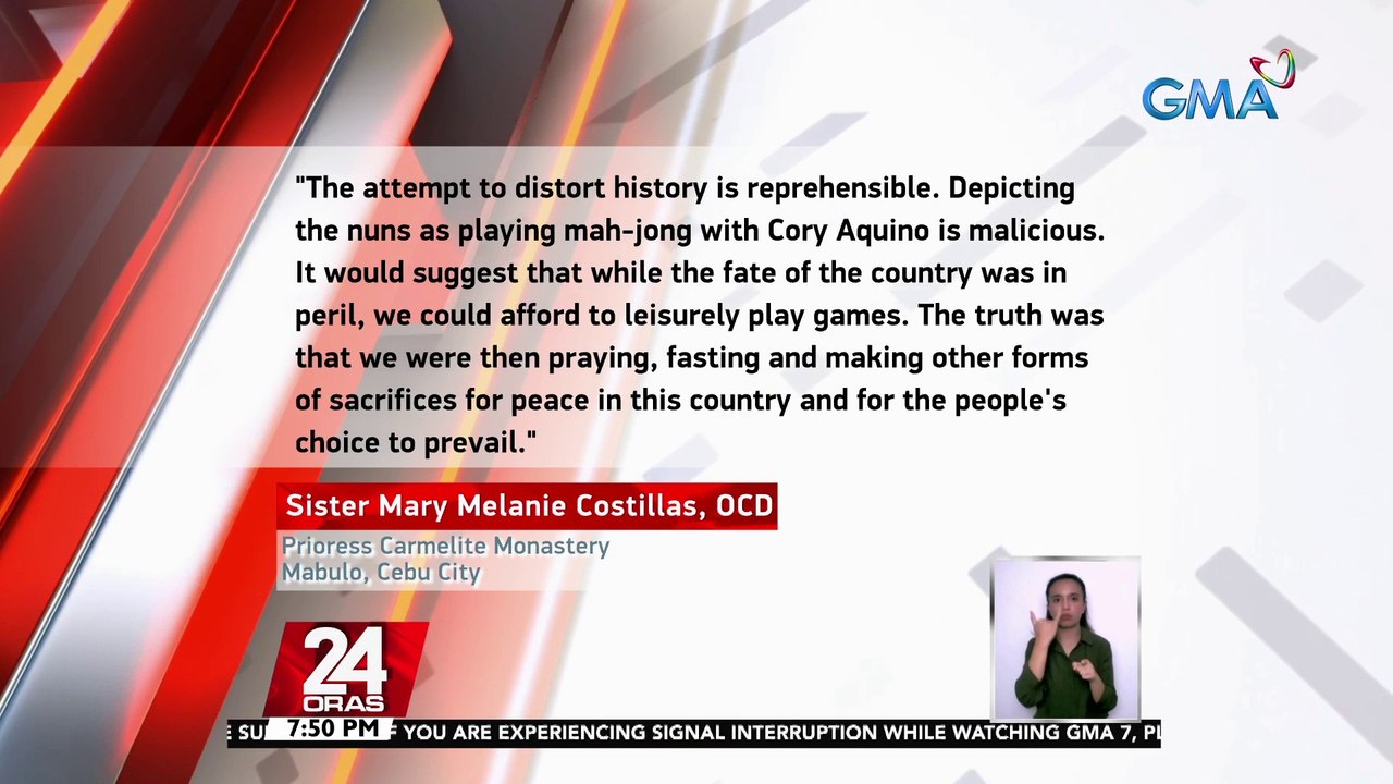 Carmelite Monastery ng Cebu City, binatikos ang isa sa mga eksena sa "Maid in Malacañang"; sagot ni Darryl Yap, hindi niya naisip na kailangang kumonsulta | 24 Oras