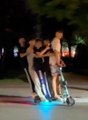 'Bu kadarı da olmaz' dedirten görüntü: Elektrikli scootera 5 kişi bindiler