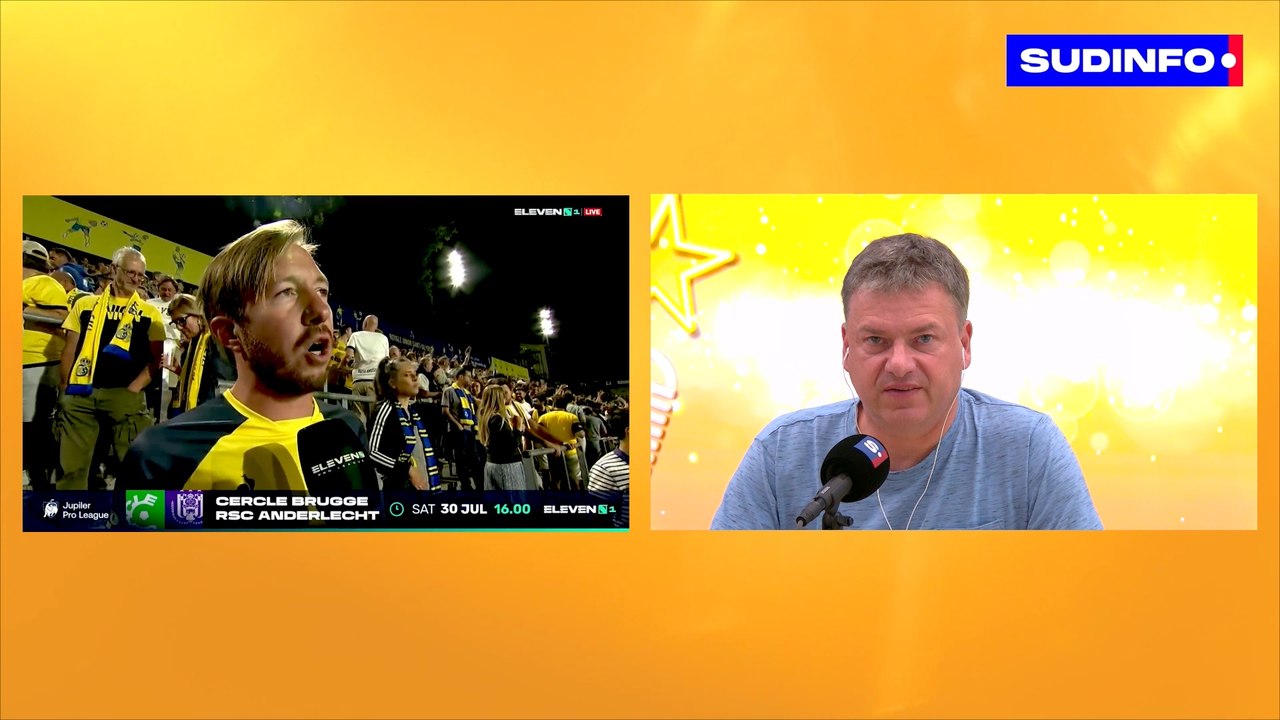 Xavier Robben, le supporter de l'Union Saint-Gilloise qui a fait le buzz, invité du studio Sudinfo