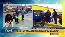 Ya no hay colas: pacientes pudieron atenderse en el Policlínico Municipal “San Carlos”