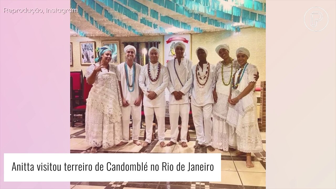 Pai de Santo mostra Anitta em cerimônia de Candomblé. Veja fotos raras da cantora em terreiro no RJ!