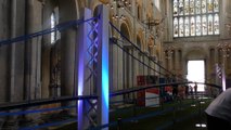200,000 bricks have been clicked together to form a record-breaking bridge at Rochester Cathedral