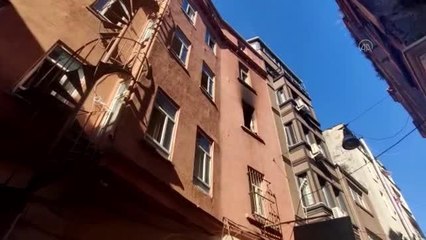 Son dakika haber: Beyoğlu'nda otelde çıkan yangın söndürüldü