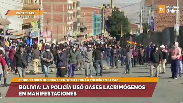 Bolivia: la policía usó gases lacrimógenos en manifestaciones