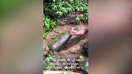 El misil de 500 libras que fue confundido con una botija y fue levantado gracias a vídeos en Tik Tok