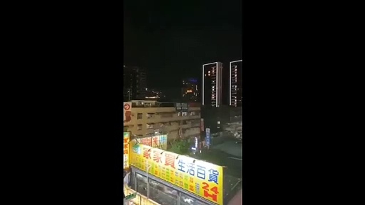 Çin'in Fujian kentinde siren sesleri duyulduğuna dair görüntüler geldi