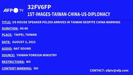 Nancy Pelosi llega a Taiwán a pesar de advertencia de China