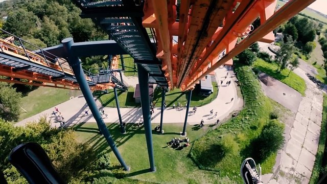 Triops Roller Coaster (Parc Bagatelle - Merlimont, France) - Roller Coaster POV Video - Front Row