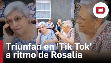 Las ancianas de una residencia de Badalona triunfan en 'Tik Tok' a ritmo de Rosalía