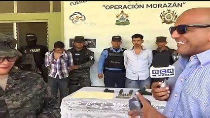 ¡ Con Armas y Drogas ! caen tres presuntos miembros de la 18 en sector Cabañas, #SPS