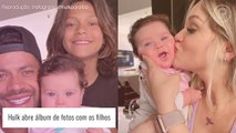 Hulk reúne os filhos com Iran e Camila Ângelo e se derrete pelas crianças. Fotos!