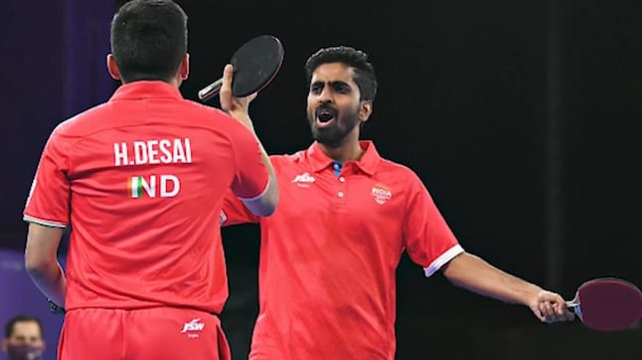 Image of the day Indian men's table tennis team wins gold at
