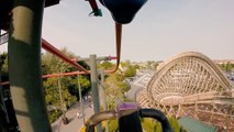 Vleermuis Roller Coaster (Plopsaland De Panne - West Flanders, Belgium) - Roller Coaster POV Video - Front Row