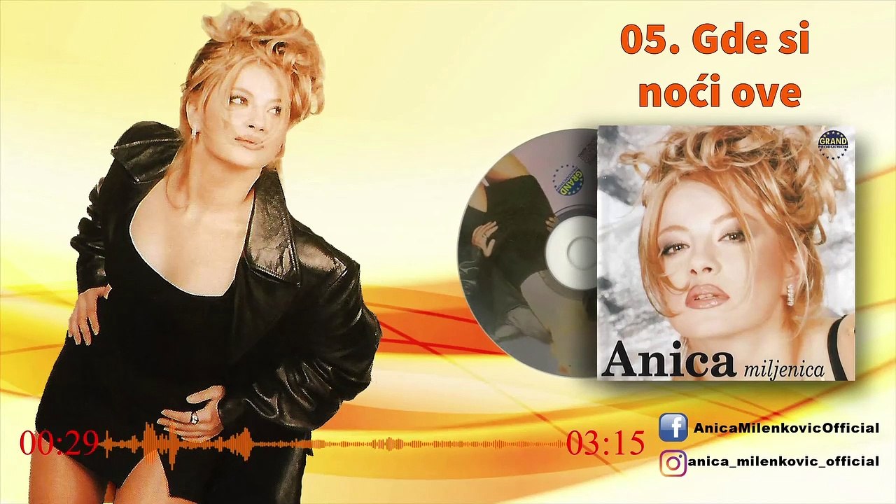 Anica Milenkovic - Gde si noci ove - (Official Audio 1998)
