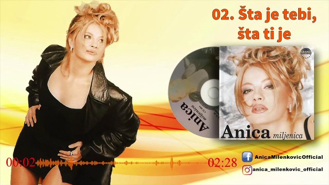 Anica Milenkovic - Sta je tebi, sta ti je - (Official Audio 1998)