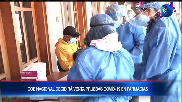 COE Nacional decidirá venta de pruebas covid-19 en farmacias