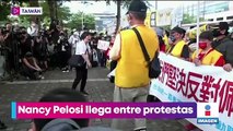 Nancy Pelosi llega a Taiwán entre protestas