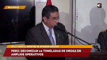 Perú: decomizan 10 toneladas de droga en amplios operativos