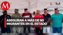 Rescatan a 98 migrantes en sur de Veracruz