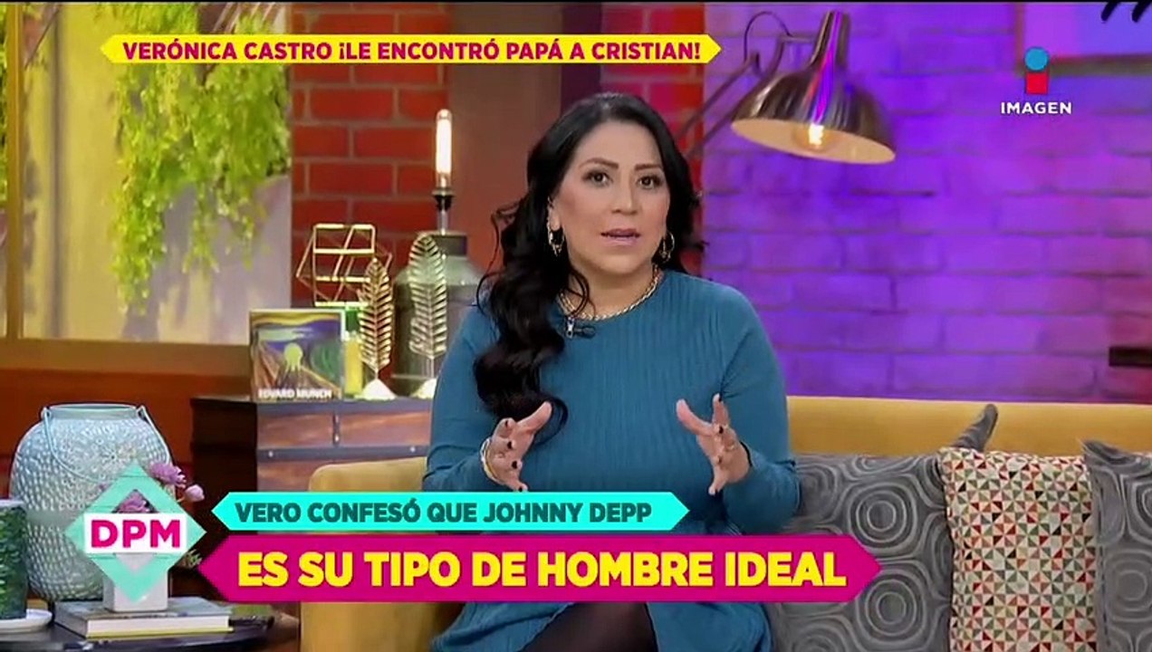 Vero Castro declara su amor a Johnny Depp ¡Quiere que sea papá de Cristian Castro!