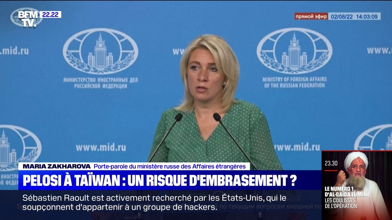 Pour la Russie, la visite de Nancy Pelosi à Taïwan est "une nouvelle provocation de l'administration américaine"