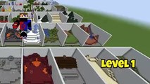 Testing Minecraft Secret Bases from Level 1 to Level 100