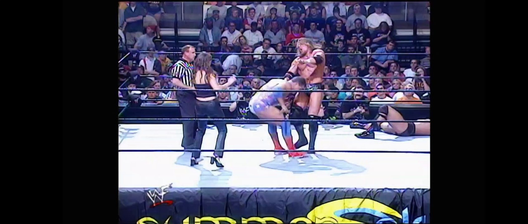 Triple H accidently hits Stephanie