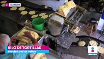 Kilo de tortilla en Morelos alcanza los 25 pesos